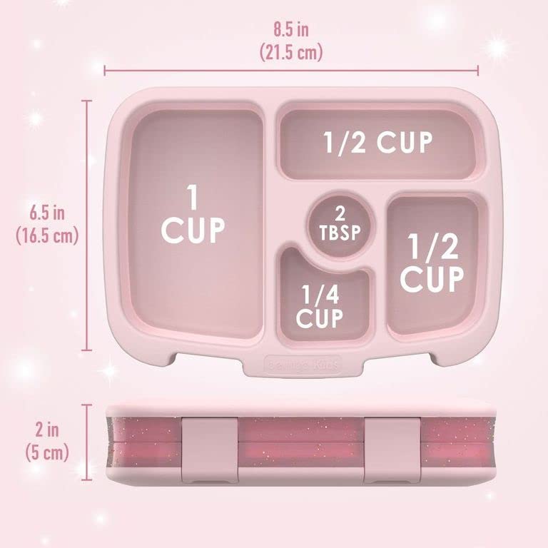 Foto 7 pulgar | Fiambrera Bentgo Kids Glitter Edition Con 5 Compartimentos, Color Rosa - Venta Internacional.