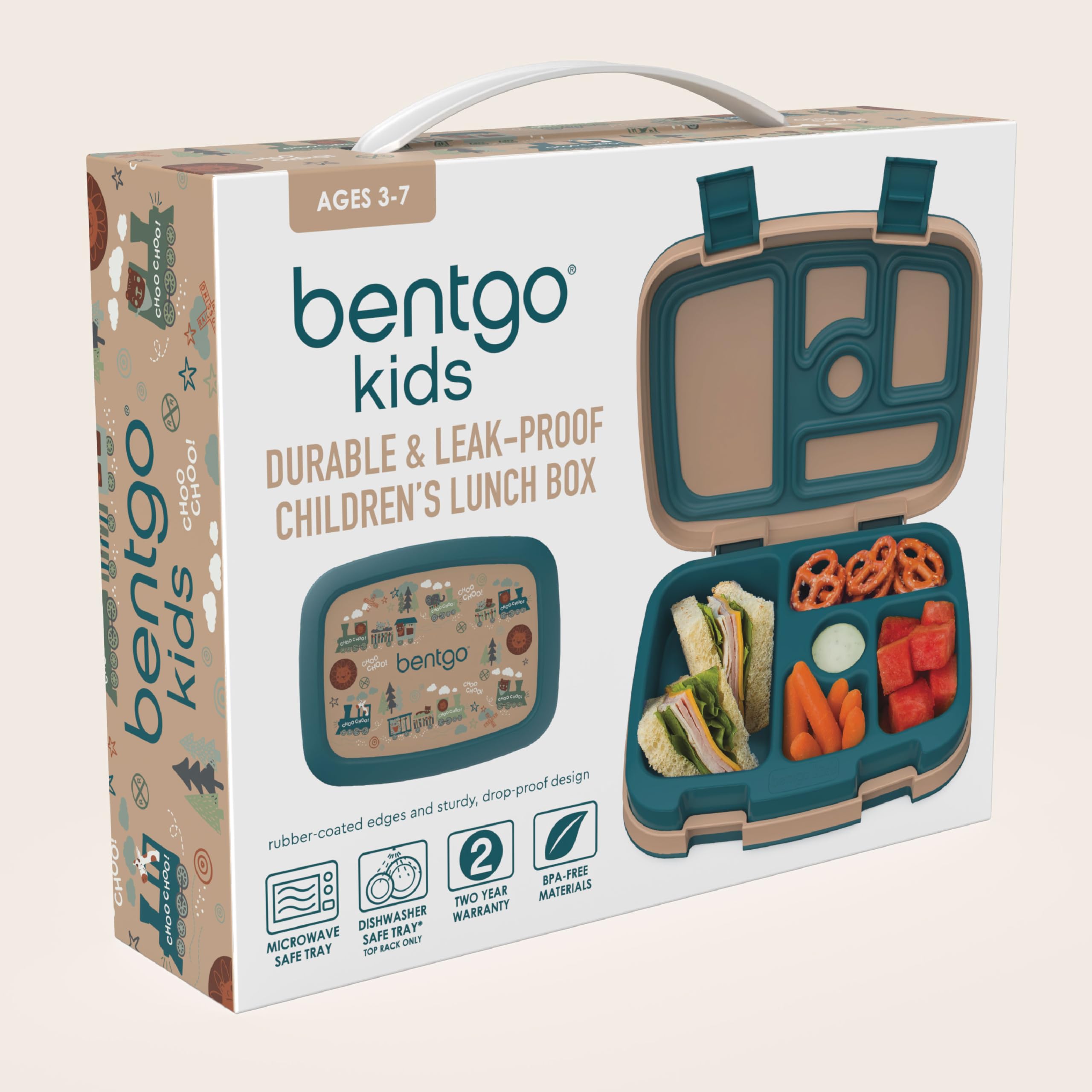 Foto 7 | Lonchera Bentgo Kids Prints Con Trenes De 5 Compartimentos A Prueba De Fugas - Venta Internacional.