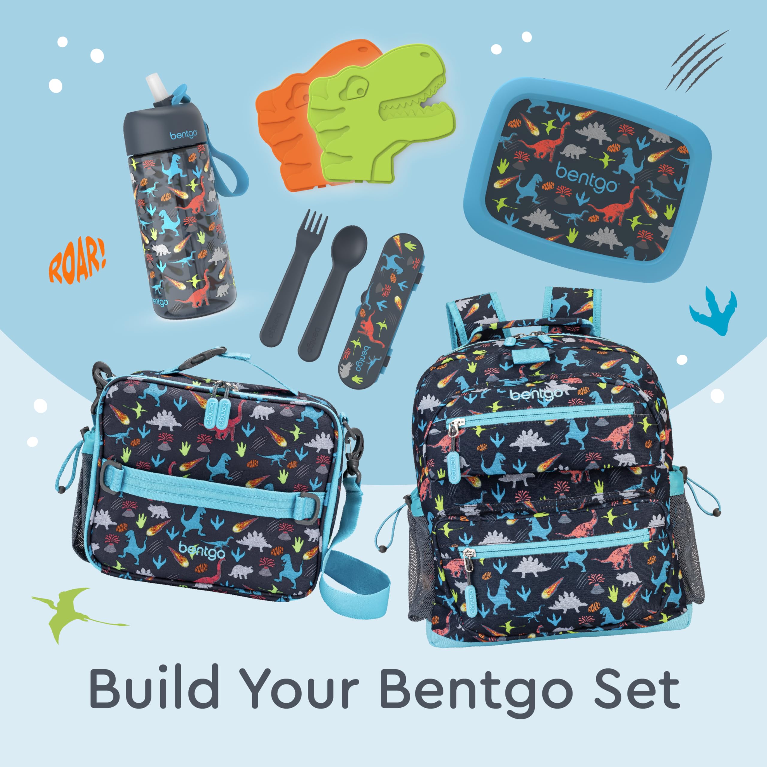 Foto 6 pulgar | Bolsa De Almuerzo Bentgo Kids Dinosaur Con Doble Aislamiento, Resistente Al Agua - Venta Internacional.