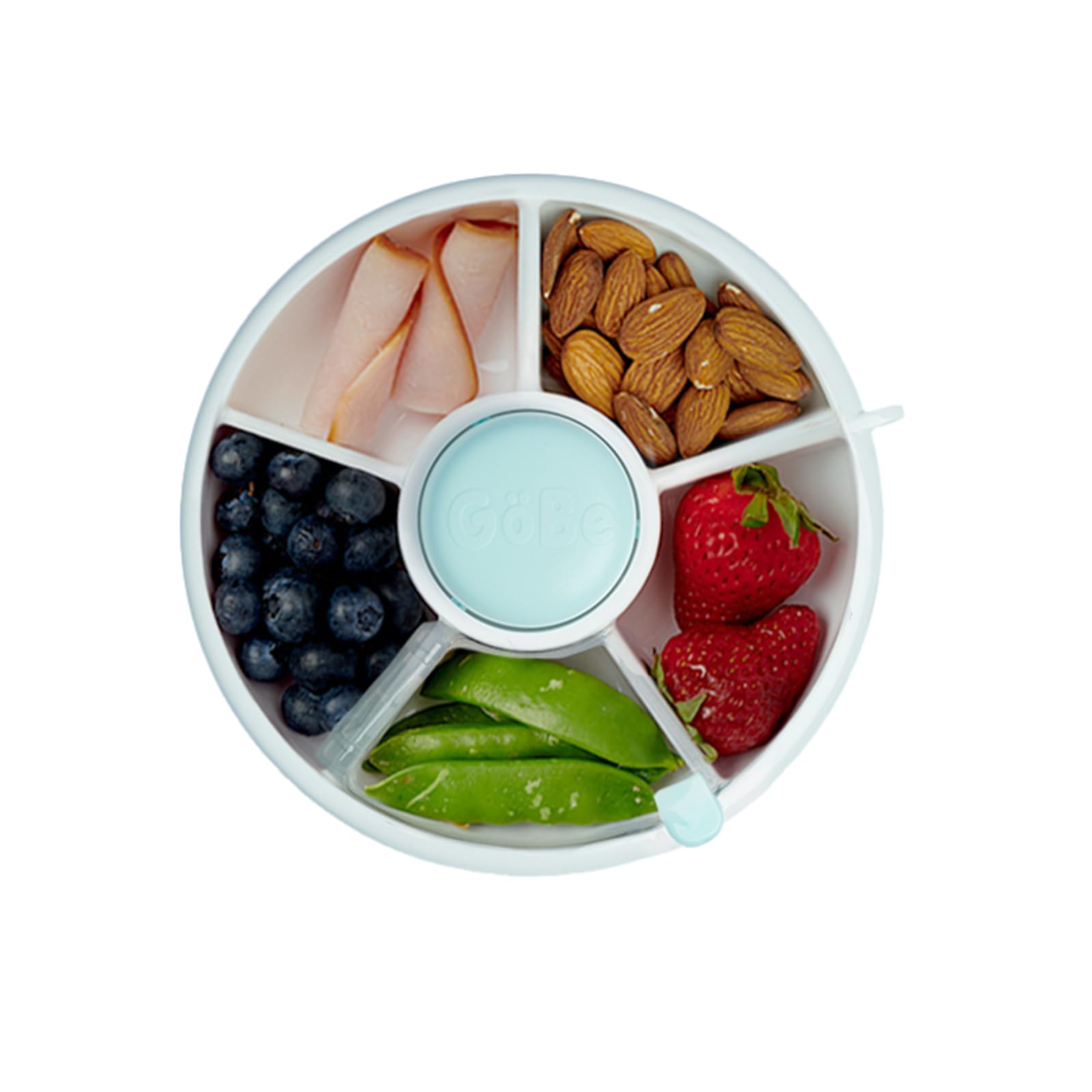 Foto 1 | Contenedor Para Aperitivos Gobe Kids, Pequeño, Con Tapa Para Macarrones, Color Azul - Venta Internacional.