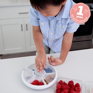 Foto 3 | Contenedor Para Aperitivos Gobe Kids, Pequeño, Con Tapa Para Macarrones, Color Azul - Venta Internacional.