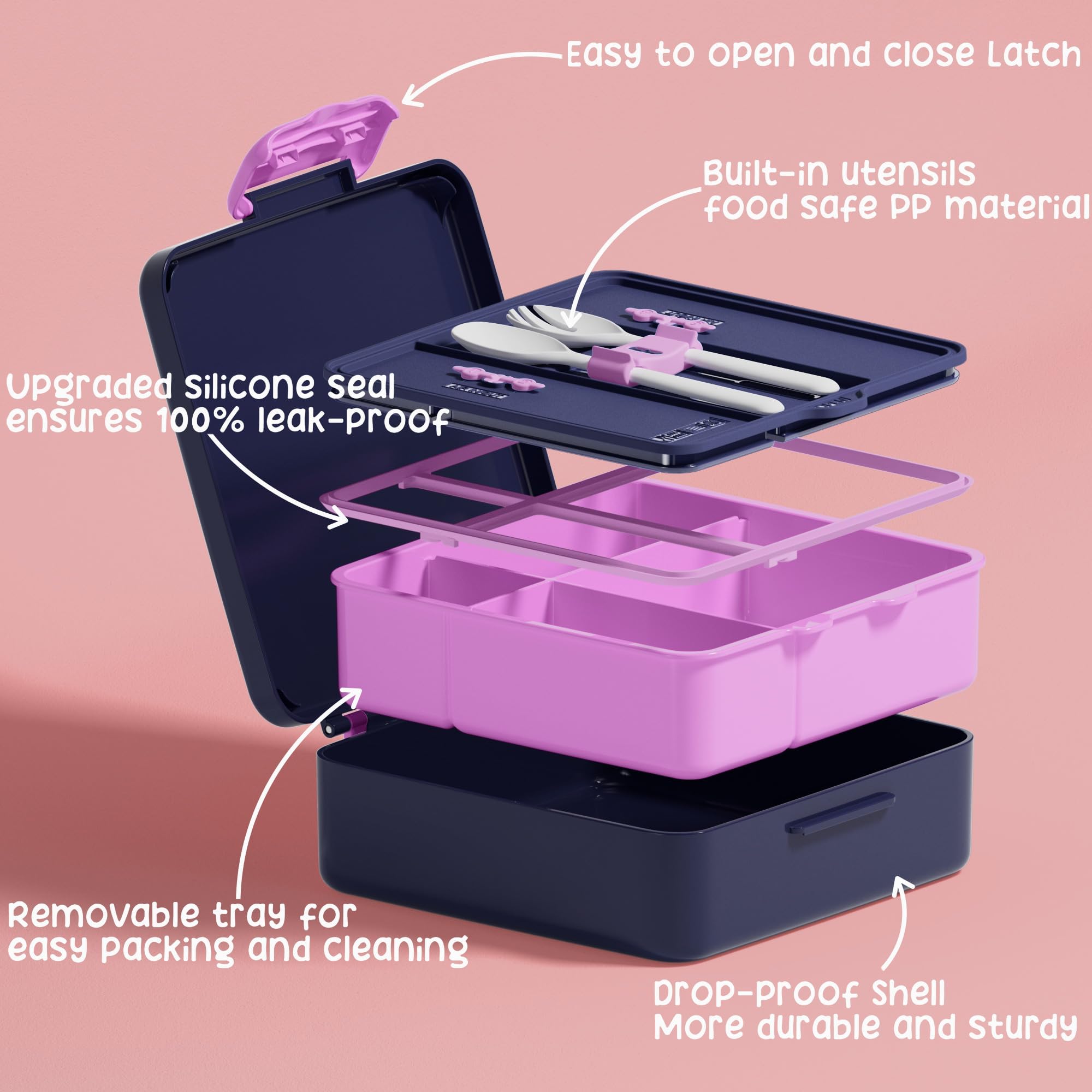 Foto 4 | Set De Loncheras Fimibuke Kids Bento Con Termo Y Bolsa Aislante - Venta Internacional.