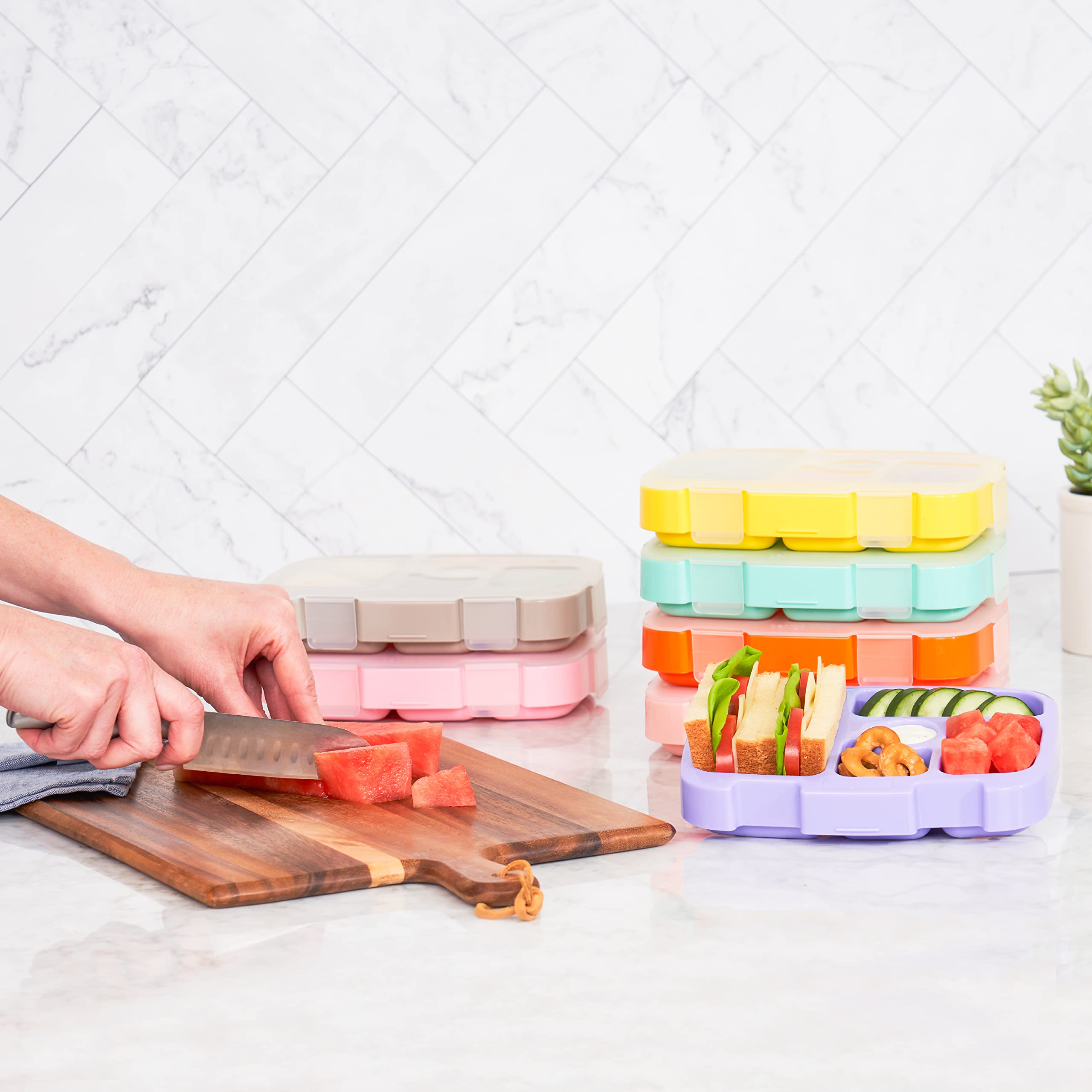 Foto 4 pulgar | Recipiente Para Preparación De Comidas Con Estampado Infantil De Bentgo Con Tapa Transparente - Venta Internacional.