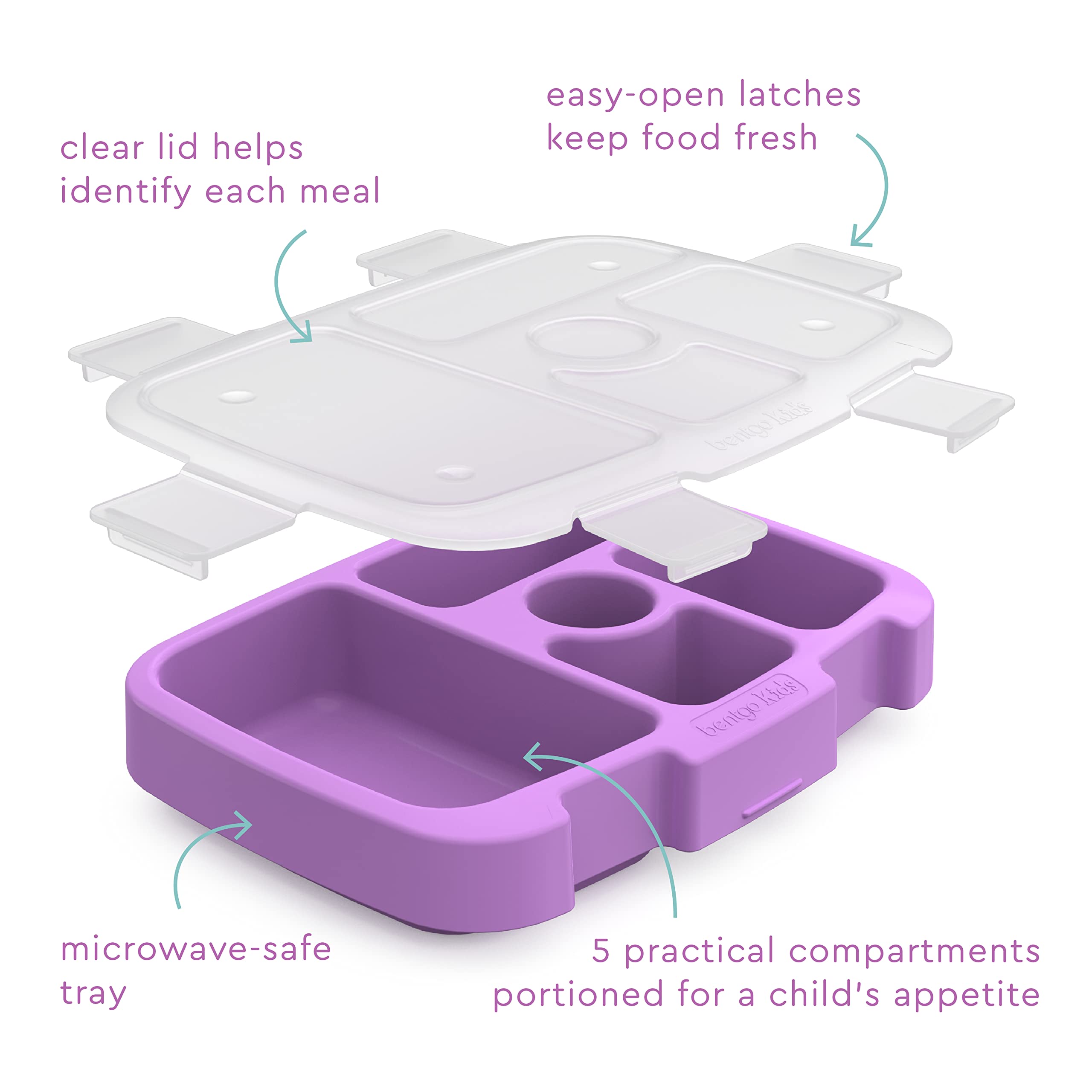 Foto 5 pulgar | Recipiente Para Preparación De Comidas Con Estampado Infantil De Bentgo Con Tapa Transparente - Venta Internacional.