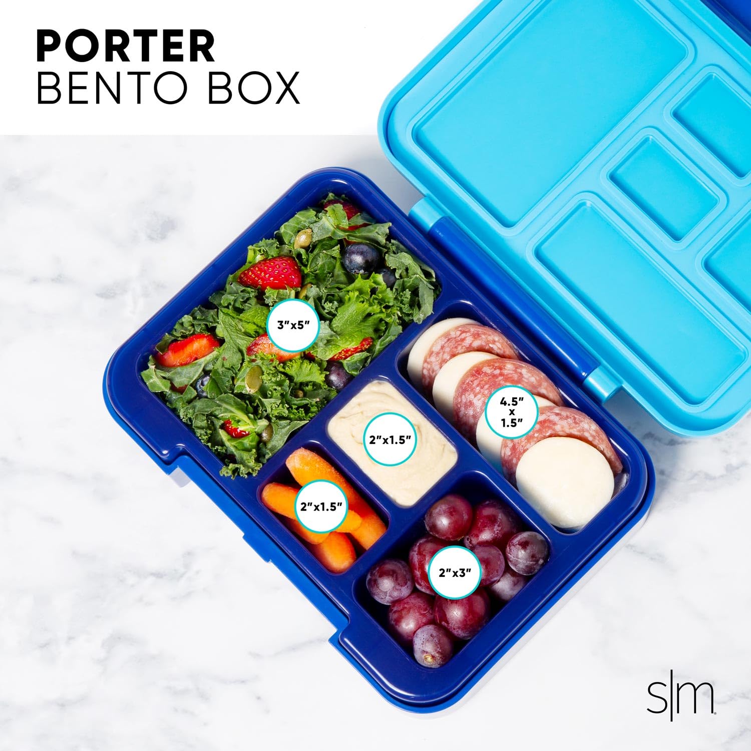 Foto 5 pulgar | Lonchera Bento, Colección Porter, Sencilla Y Moderna, Con 5 Compartimentos - Venta Internacional.