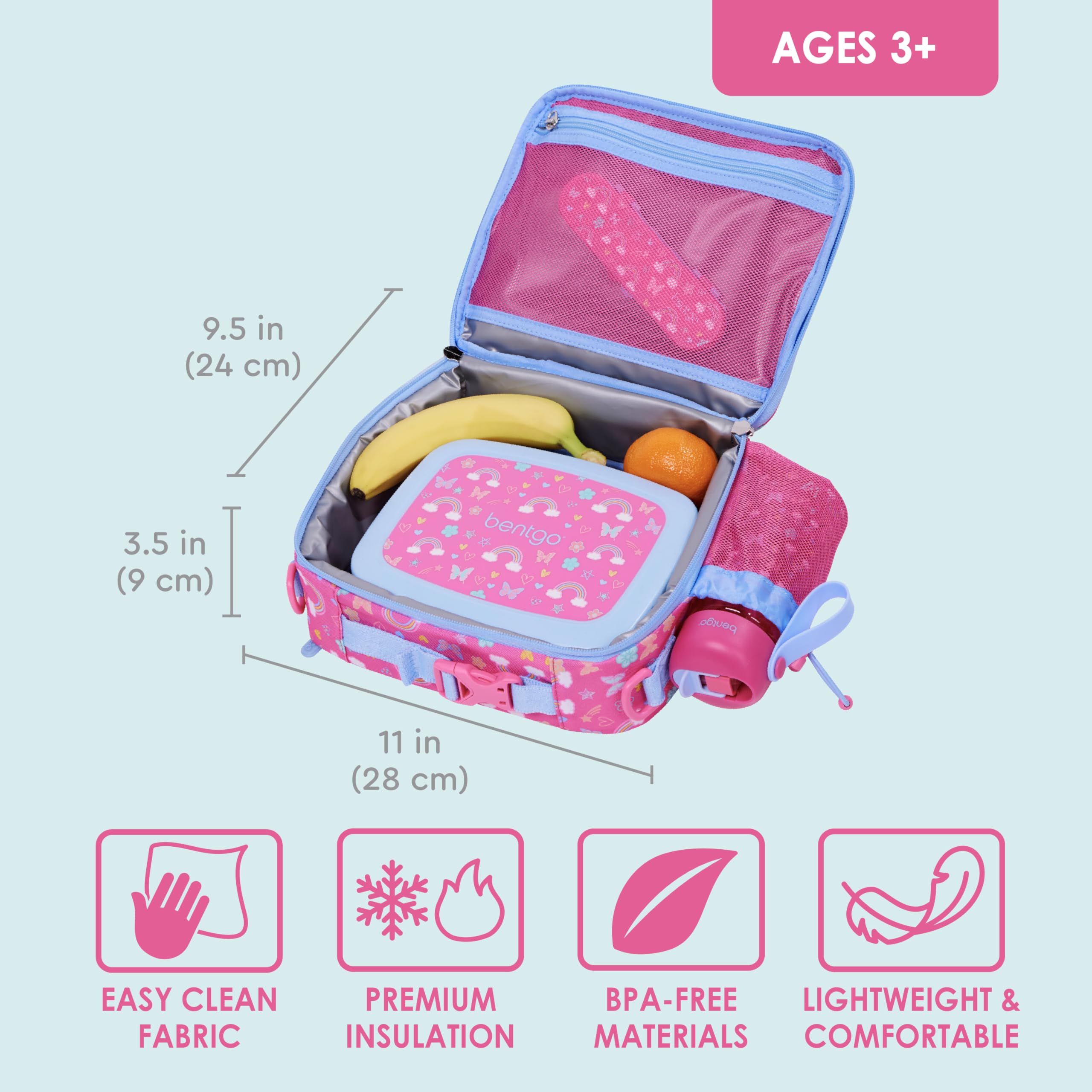 Foto 3 | Bolsa De Almuerzo Bentgo Kids Duradera Con Doble Aislamiento Durante Más De 3 Años - Venta Internacional.