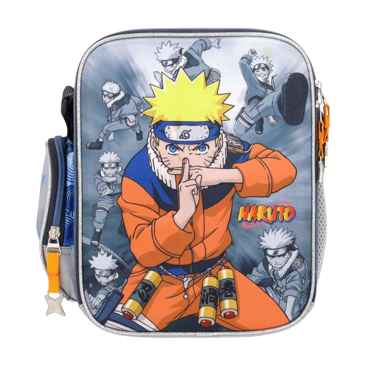 Foto 2 pulgar | Lonchera Escolar Yadatex Naruto Shippuden Gris  Ntc038-lb026a