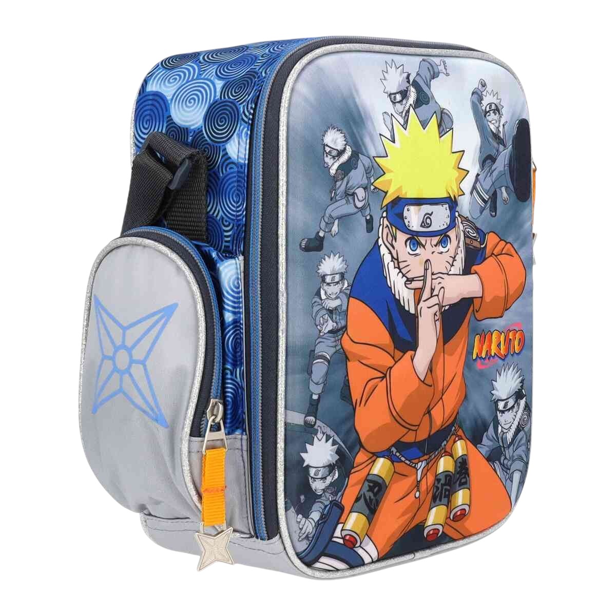 Foto 4 pulgar | Lonchera Escolar Yadatex Naruto Shippuden Gris  Ntc038-lb026a