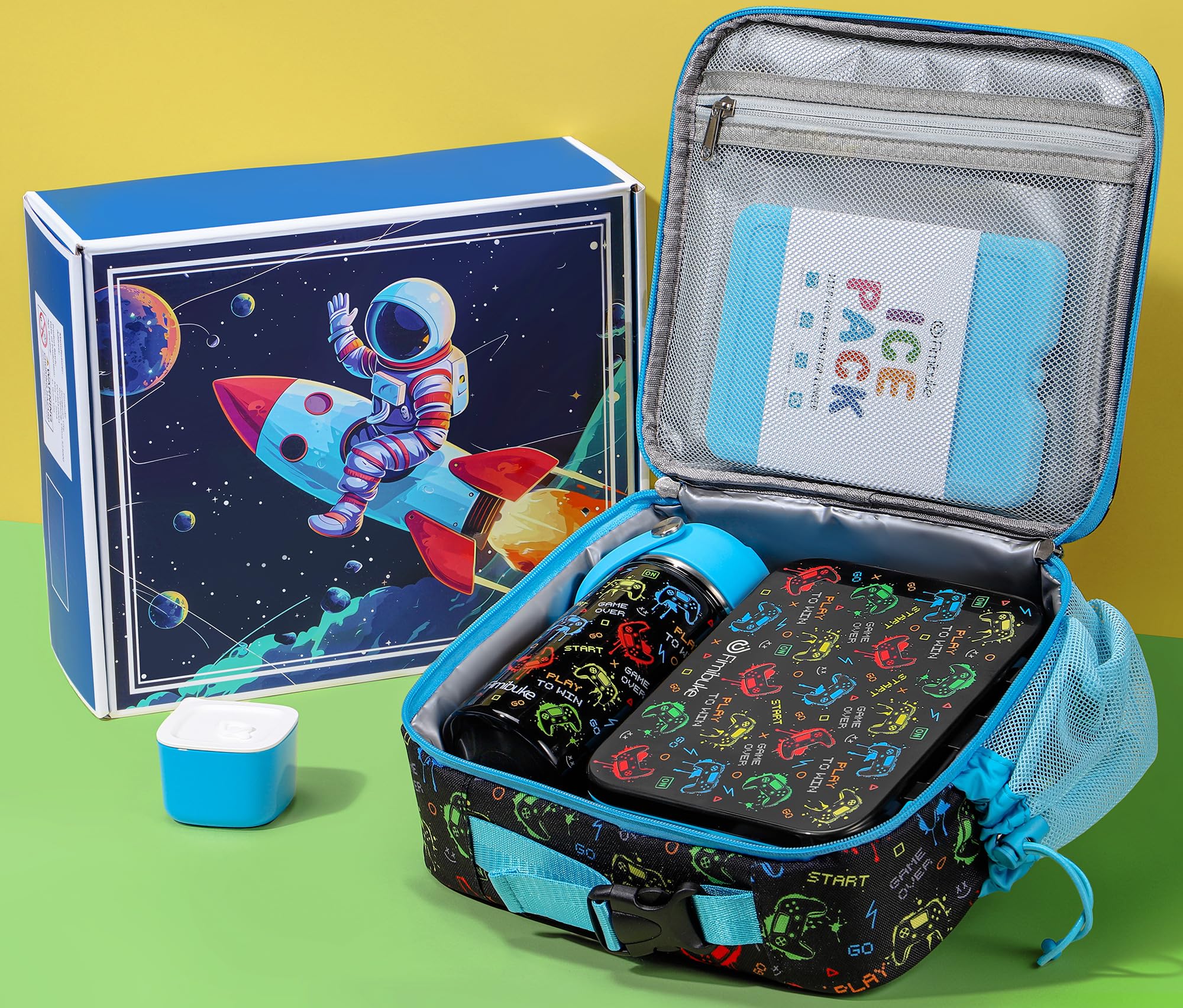 Foto 4 pulgar | Set De Loncheras Fimibuke Bento Para Niños Con Botella De Agua Y Bolsa - Venta Internacional.
