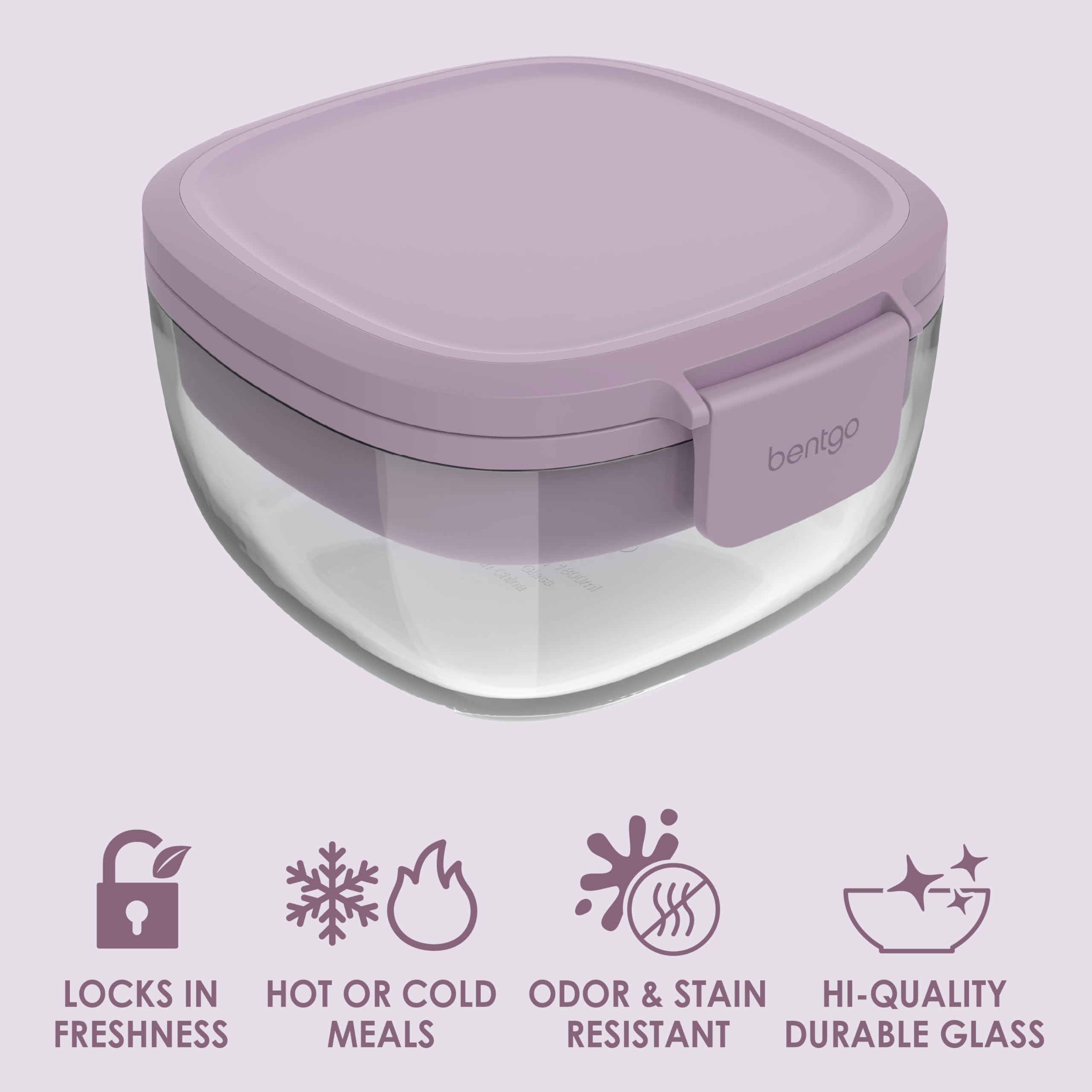 Foto 4 pulgar | Ensaladera Bentgo Glass  Todo En Uno  Grande  1800 Ml  Con Acceso - Venta Internacional.