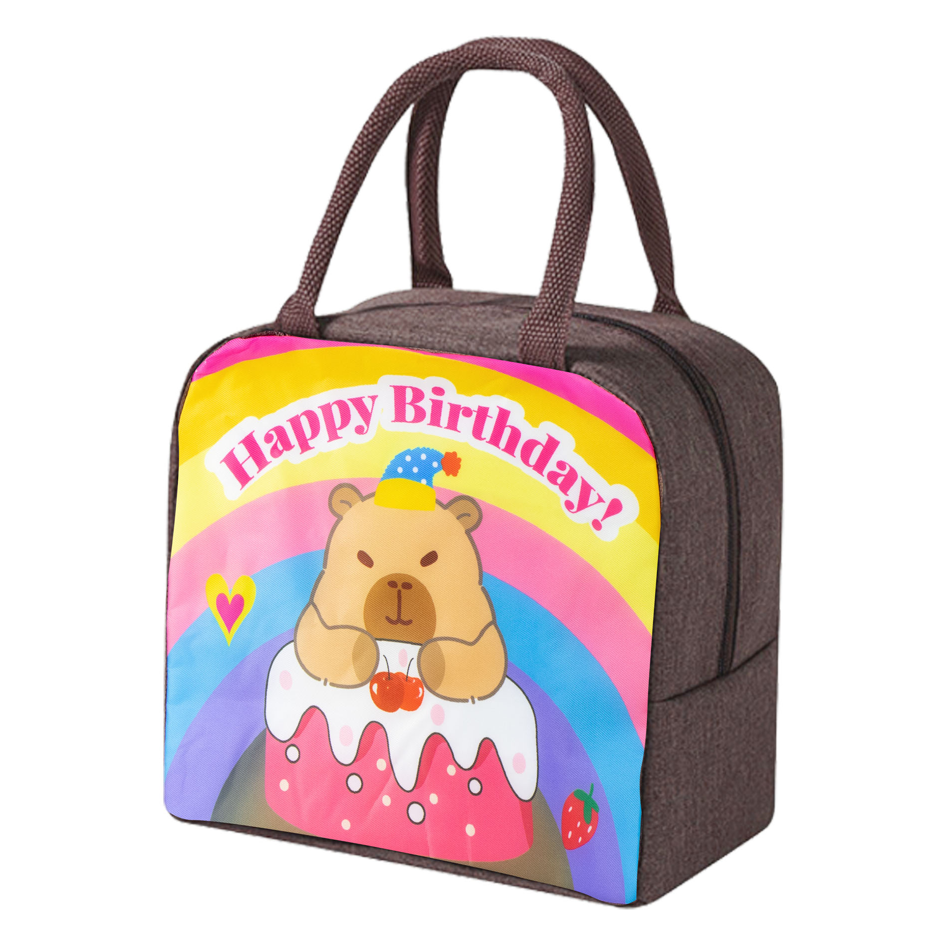 Foto 1 | Lonchera Unisex Multicolor Capybara Sintetico Lonchera Escolar Nueva Imagen