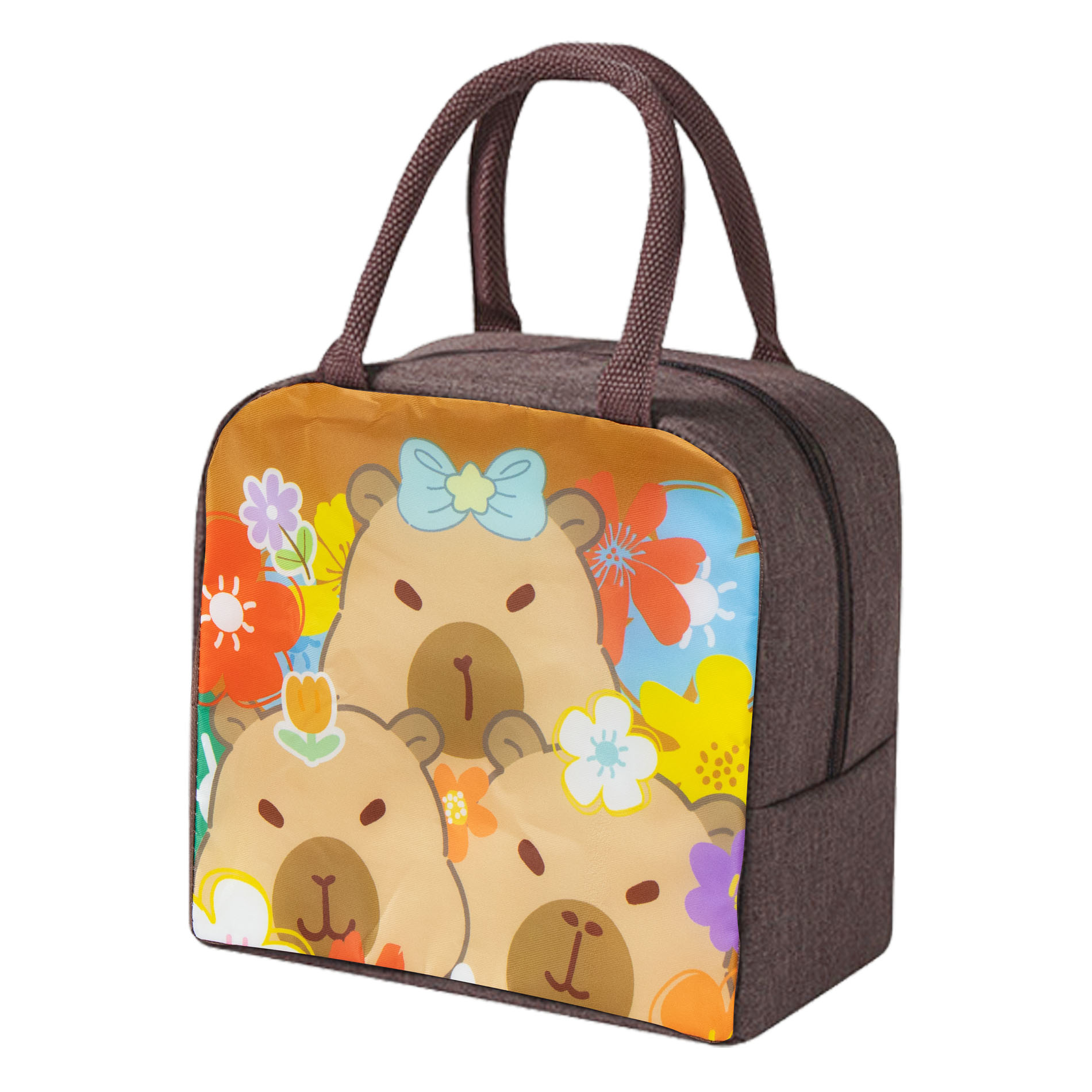 Foto 4 pulgar | Lonchera Unisex Multicolor Capybara Sintetico Lonchera Escolar Nueva Imagen
