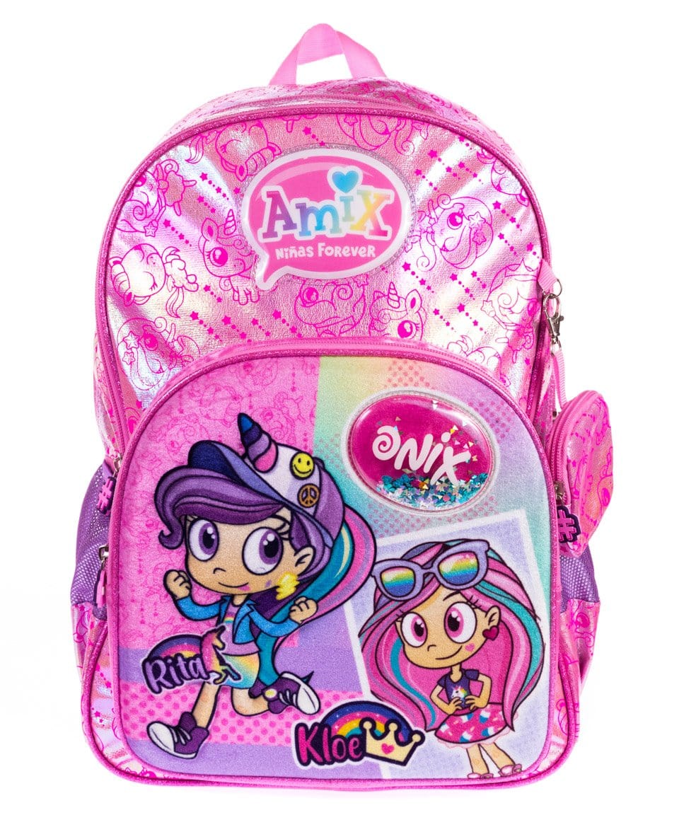 Foto 2 pulgar | Mochila Amix para Niña color Rosa