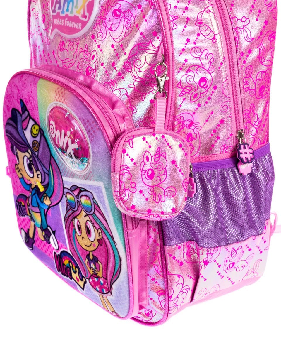 Foto 3 | Mochila Amix para Niña color Rosa