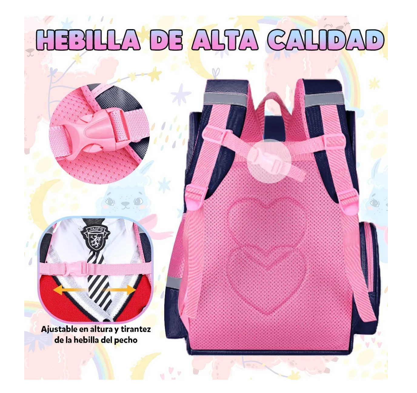 Foto 3 pulgar | Mochila Infantil Eo Safe Imports ESI-268 Multicolor