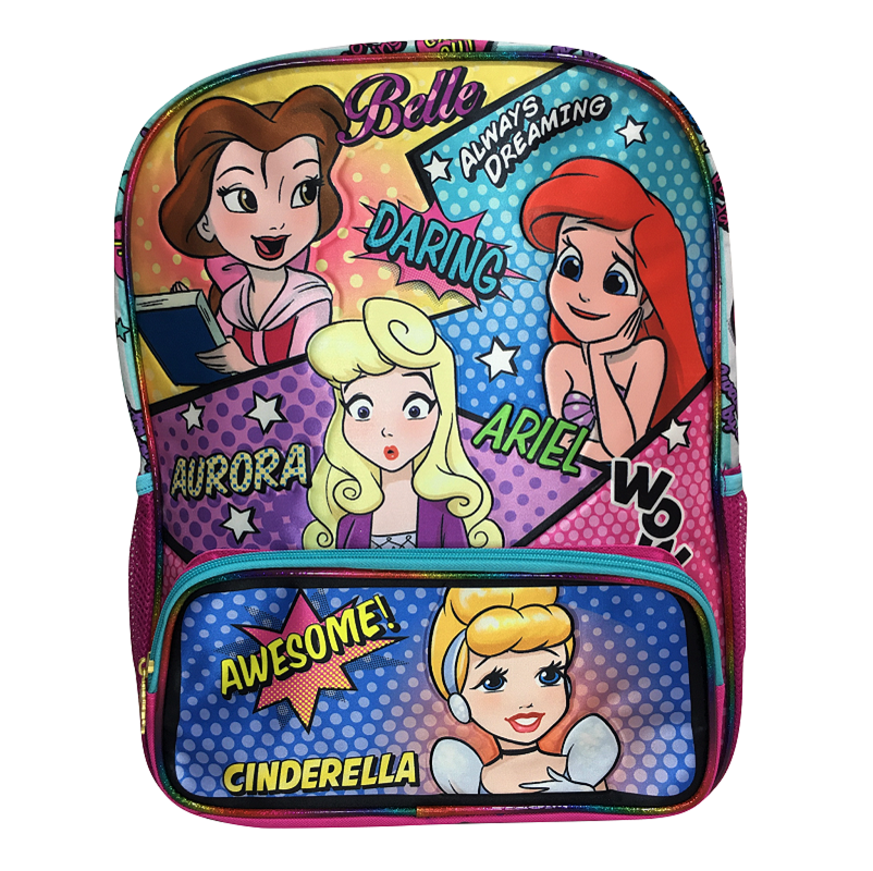 Mochila Escolar Ruz Princesas Disney color Rosa