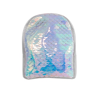 Foto 1 | Mochila Importadora La Merced FA-1108-PL color Plata con Escamas de Sirena