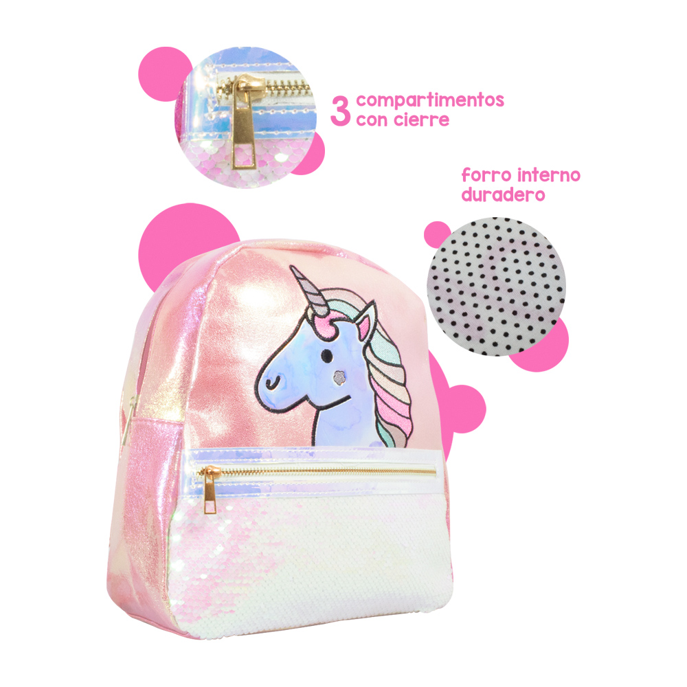 Foto 3 pulgar | Mochila Importadora La Merced Fa1100r color Rosa para Niña