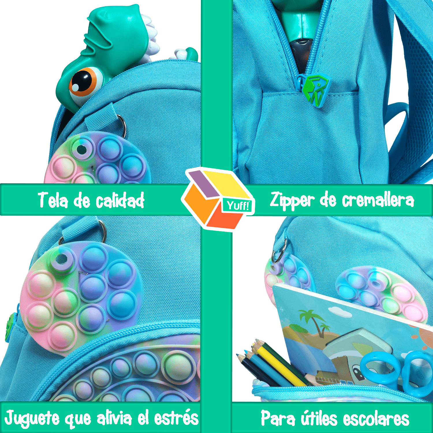 Foto 4 pulgar | Mochila Yuff! Lonchera Pop It Pequeña  5 L