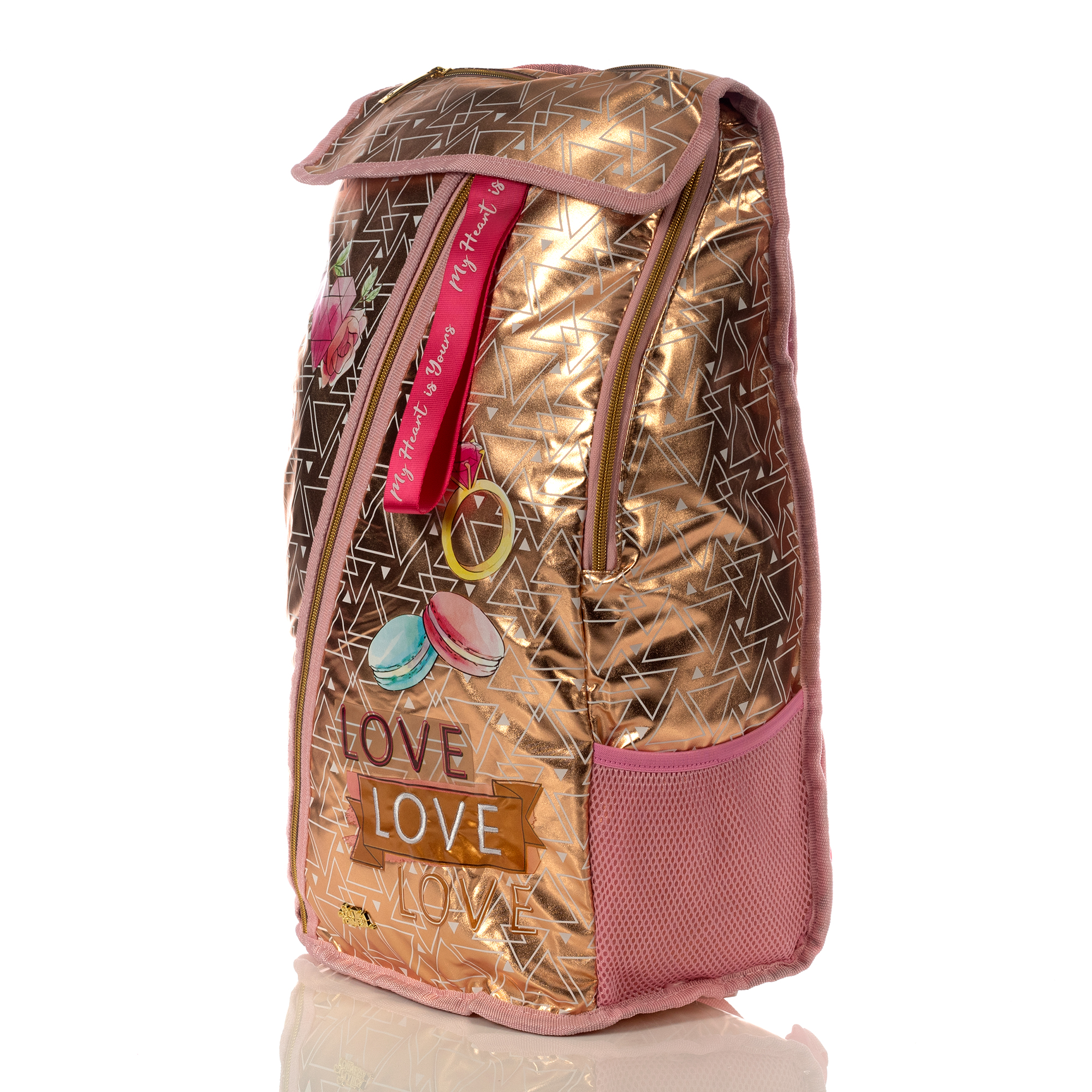 Foto 4 pulgar | Mochila Original Los Polinesios ATM Love And Love + Llavero