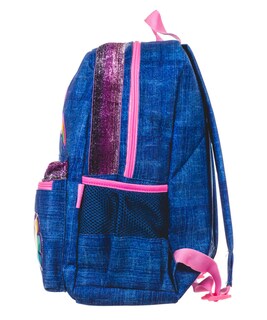 Foto 2 | Mochila Onix de Mezclilla con Parches color Azul