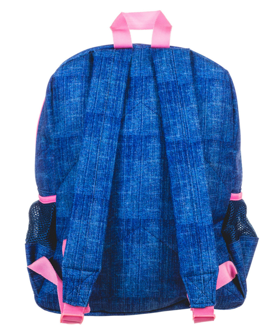 Foto 4 pulgar | Mochila Onix de Mezclilla con Parches color Azul