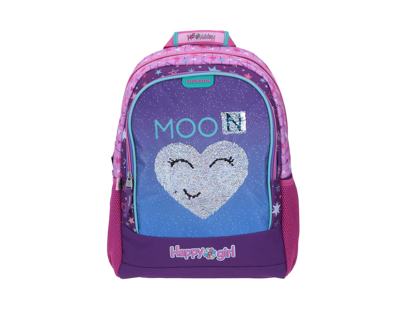 Foto 3 pulgar | Mochila Grande Chenson Happy Girl Primaria Momo Rosa Porta Tablet de Hasta 10'' para Niña