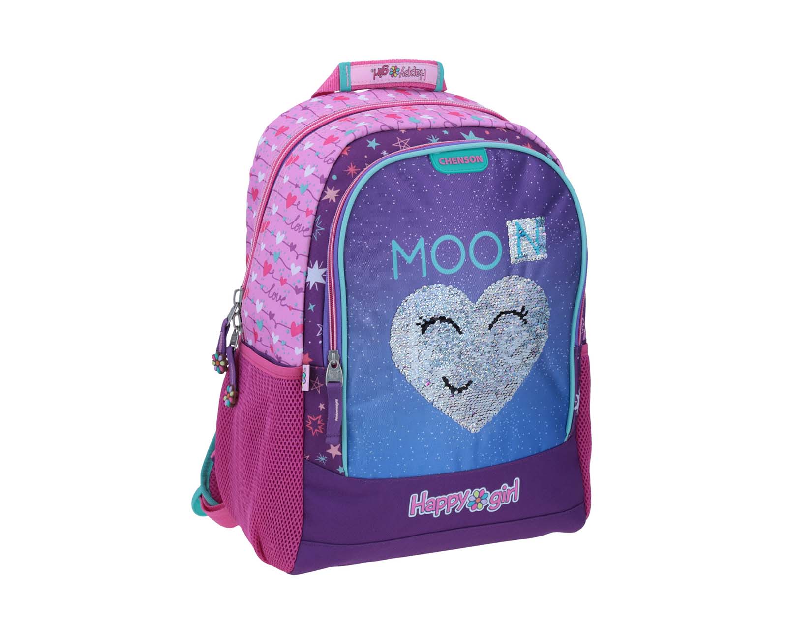 Foto 7 pulgar | Mochila Grande Chenson Happy Girl Primaria Momo Rosa Porta Tablet de Hasta 10'' para Niña