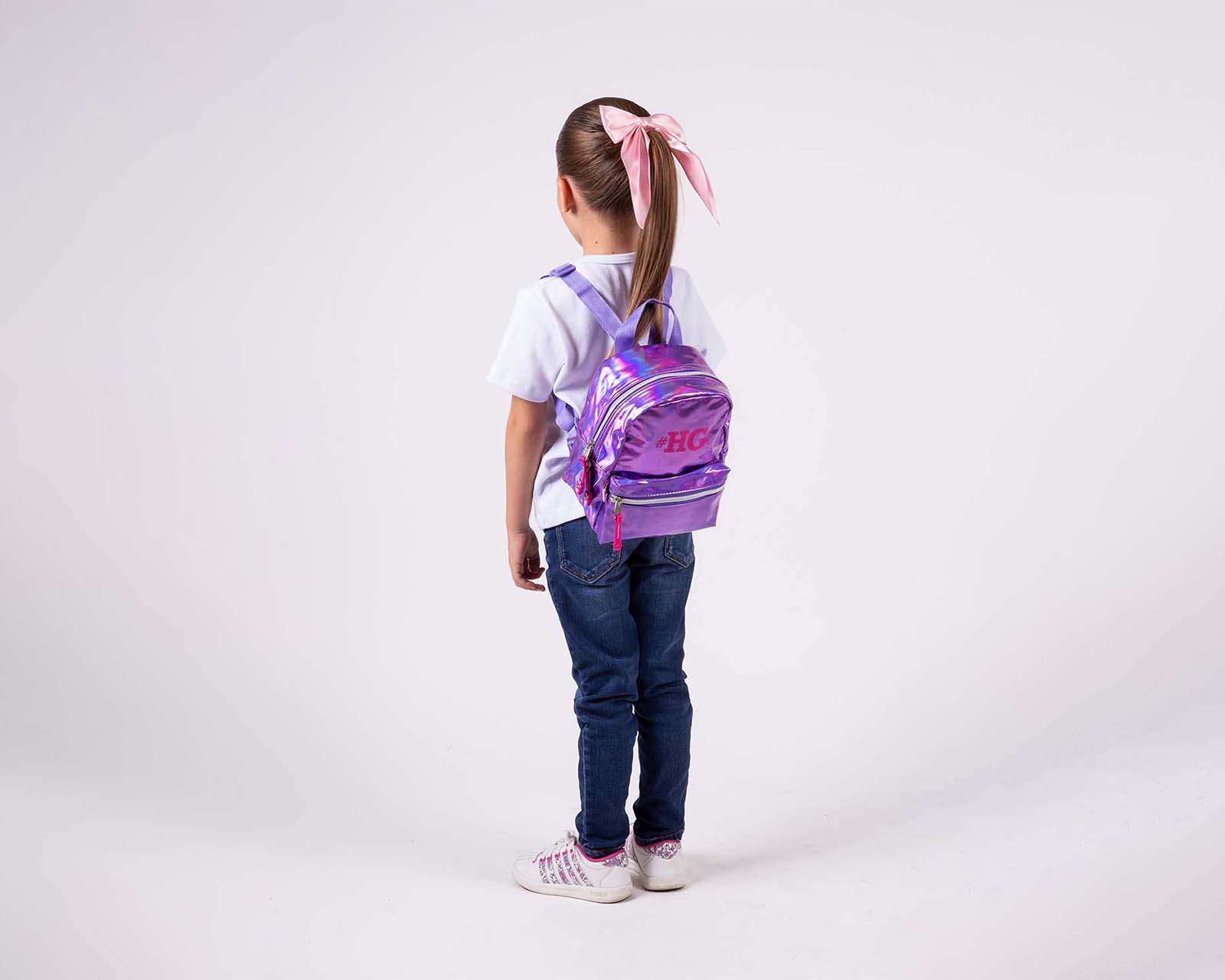 Foto 6 pulgar | Mochila Chenson Happy Girl Discolight color Púrpura