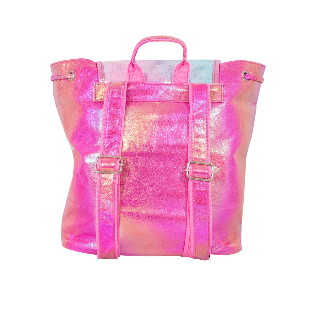 Foto 4 pulgar | Mochila Infantil con Lentejuelas Bicolor Dorsal color Fucsia Importadora La Merced