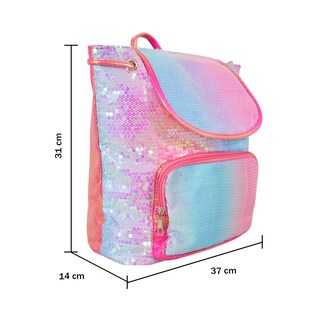 Foto 4 | Mochila Infantil con Lentejuelas Bicolor Dorsal color Fucsia Importadora La Merced