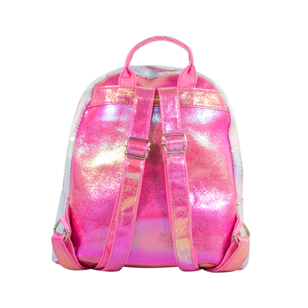 Foto 4 pulgar | Mochila Infantil de Lentejuelas Diseño de Cola de Sirena Tornasol color Fucsia Importadora La Merced