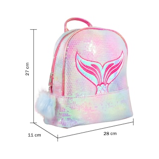 Foto 4 | Mochila Infantil de Lentejuelas Diseño de Cola de Sirena Tornasol color Fucsia Importadora La Merced