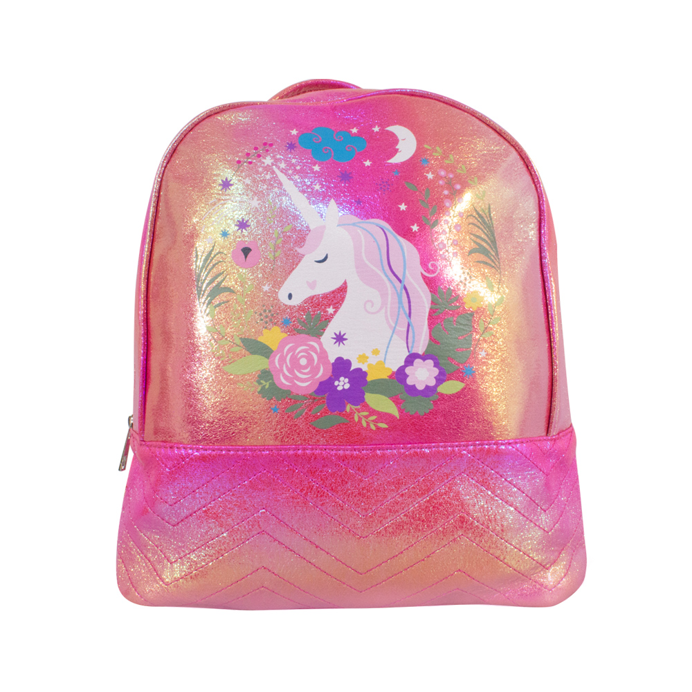 Foto 2 pulgar | Mochila Infantil de Unicornio Tornasol color Fucsia Importadora La Merced