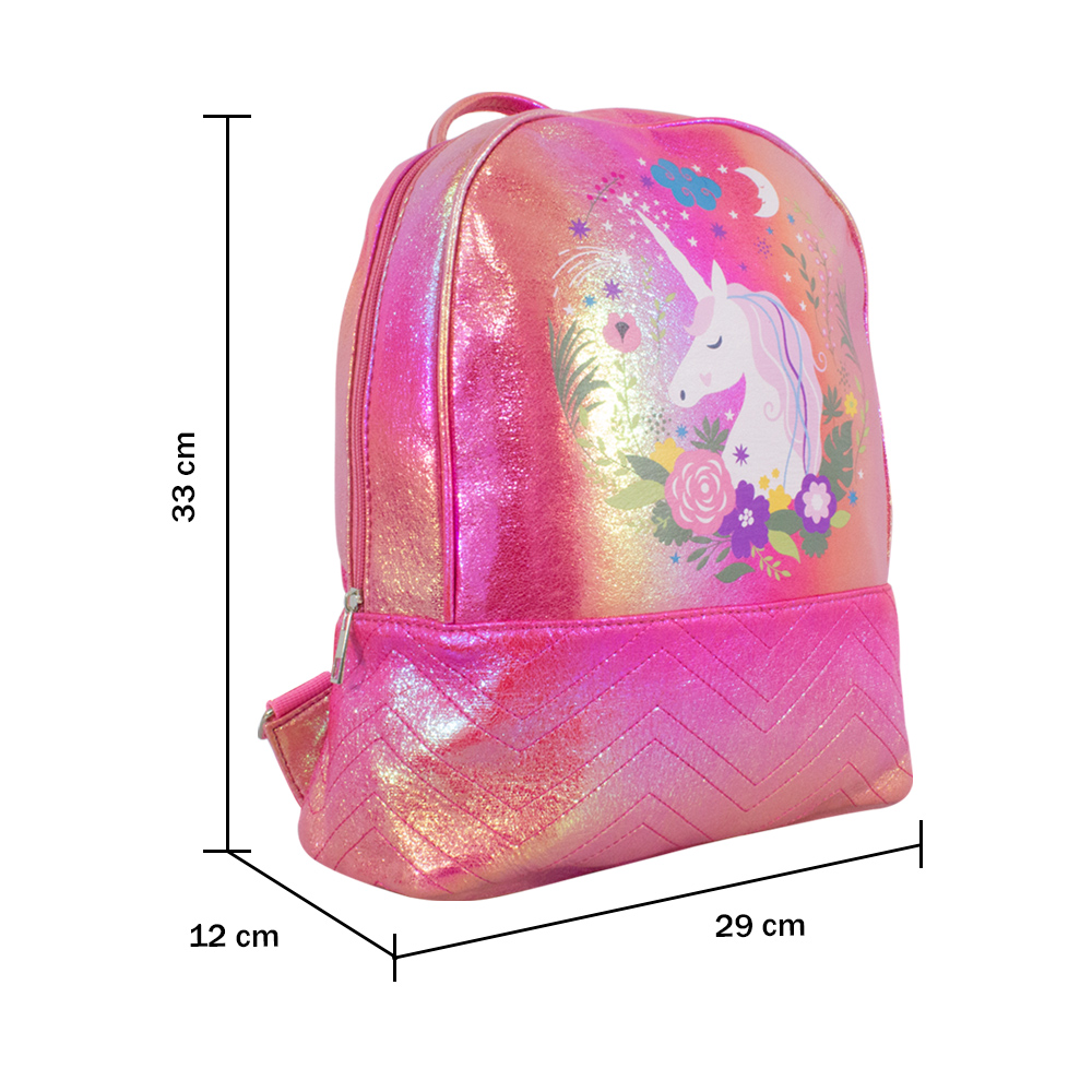 Foto 5 pulgar | Mochila Infantil de Unicornio Tornasol color Fucsia Importadora La Merced