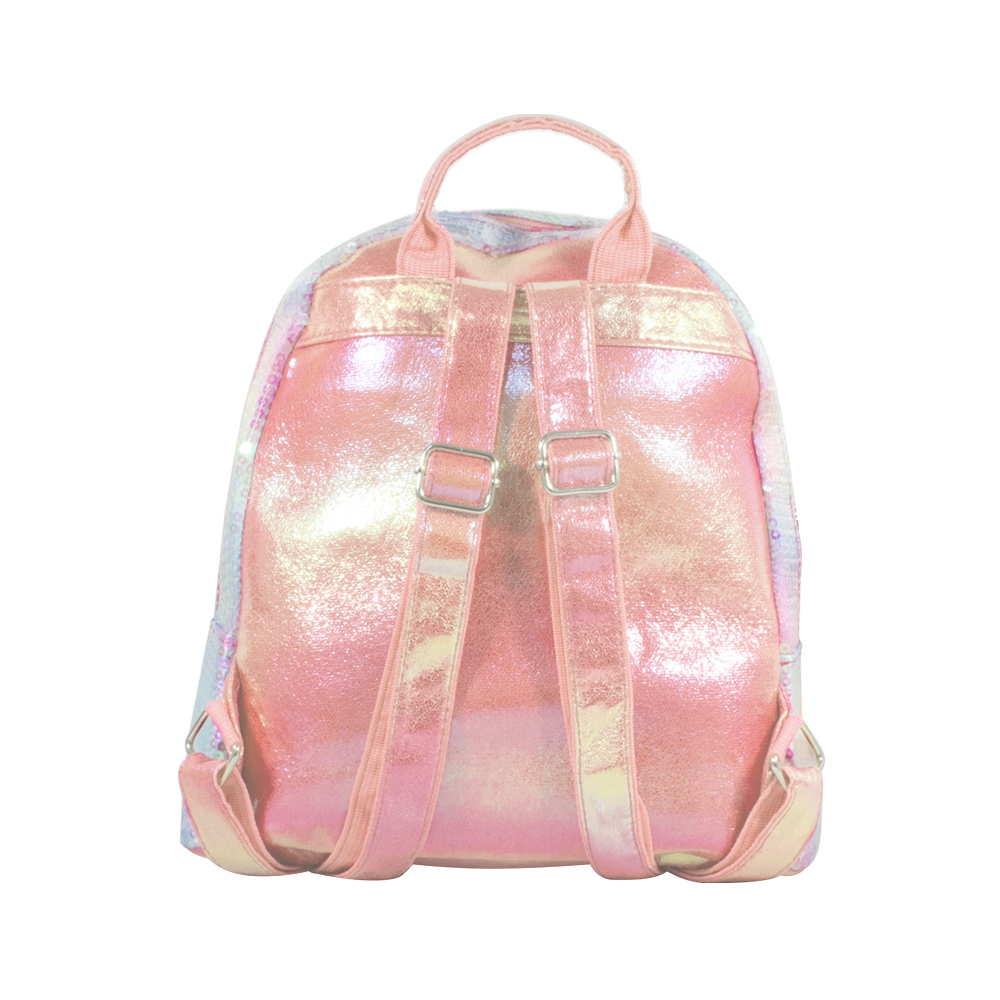 Foto 4 pulgar | Mochila Infantil de Lentejuelas Diseño de Cola de Sirena Tornasol color Rosa Importadora La Merced