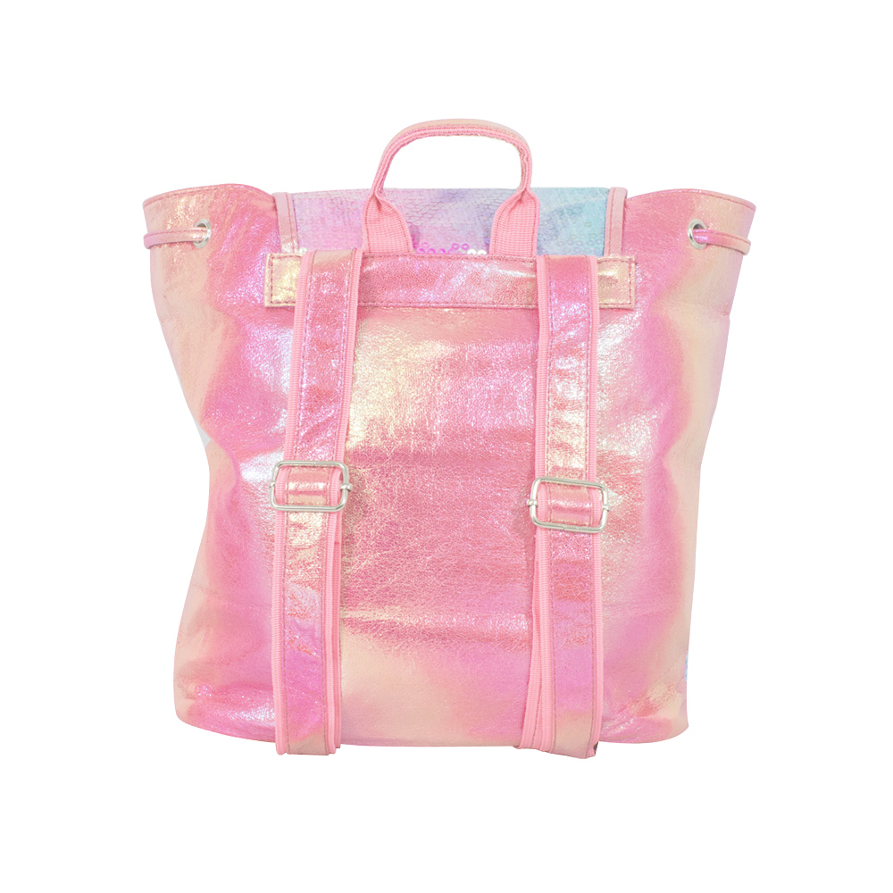 Foto 4 pulgar | Mochila Infantil con Lentejuelas Bicolor Dorsal color Rosa Importadora La Merced