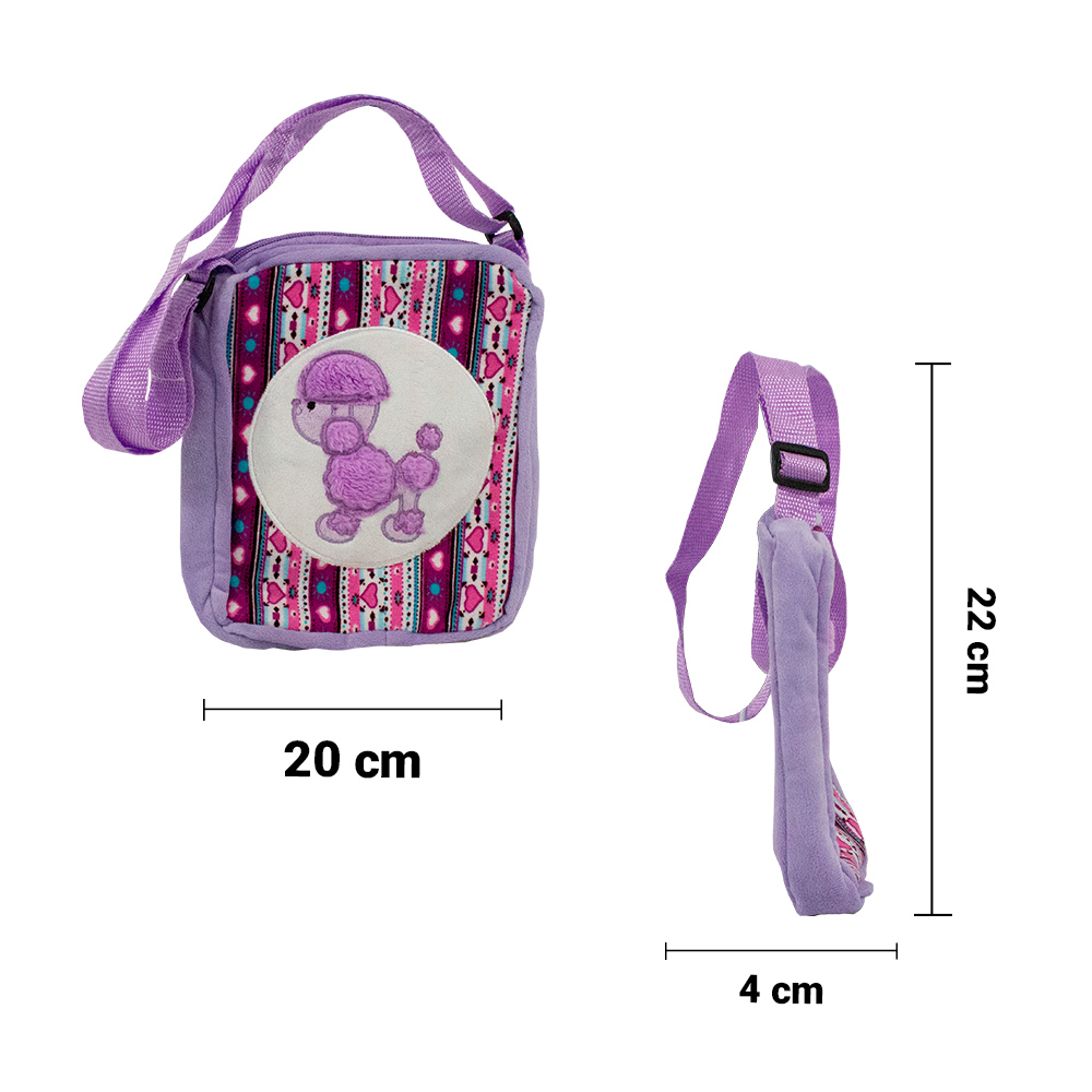 Foto 7 pulgar | Bolsa Mini de Peluche para Niña Mochila color Rosa y Morado