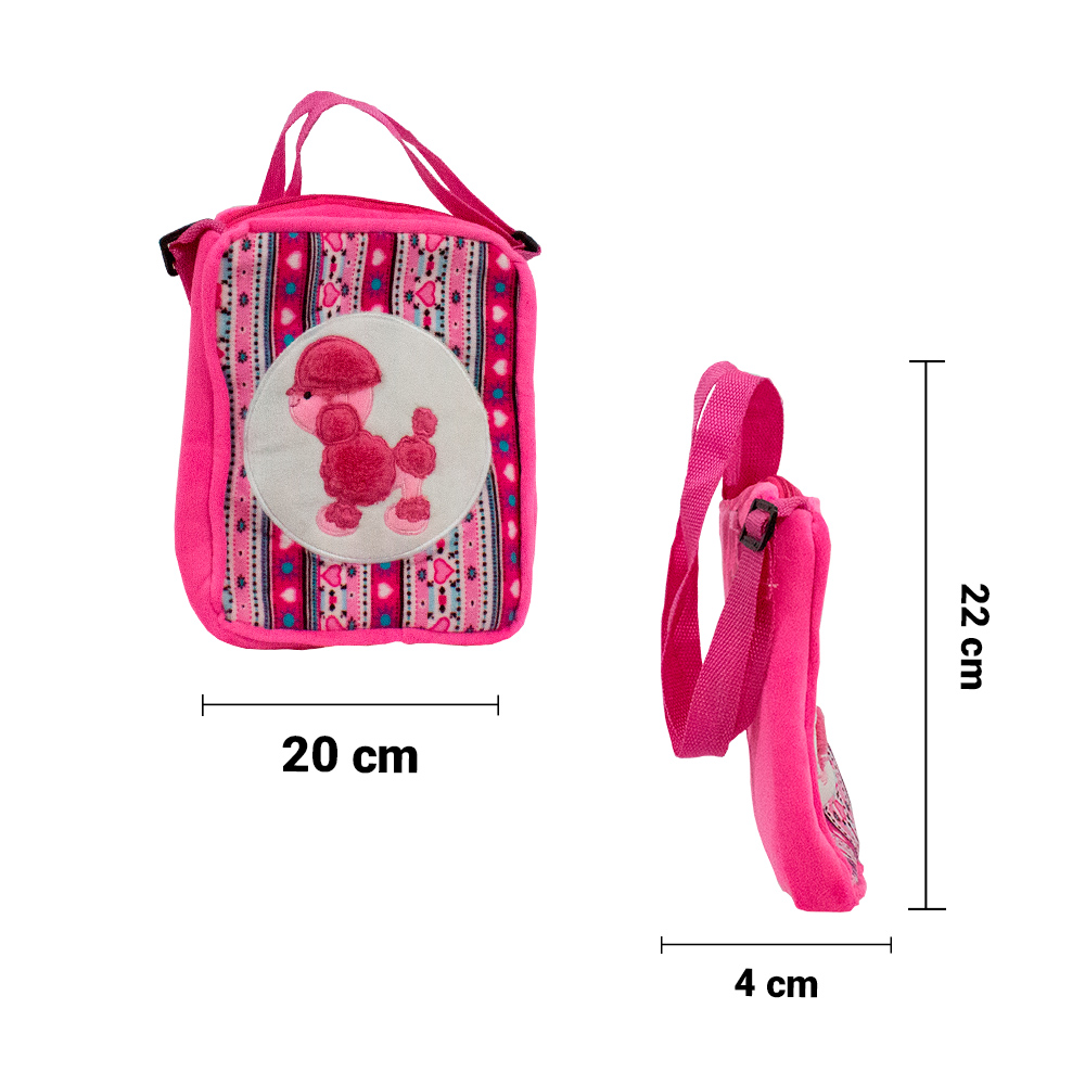 Foto 8 pulgar | Bolsa Mini de Peluche para Niña Mochila color Rosa y Morado