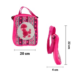 Foto 7 | Bolsa Mini de Peluche para Niña Mochila color Rosa y Morado