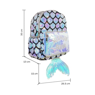 Foto 6 | Kit Mochila + Messenger Importadora La Merced FA-110209-2 Multicolor Diseño Cola de Sirena