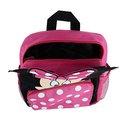 Foto 5 pulgar | Venta Internacional- Mochila Escolar Minnie Mouse Cara Grande De 12'' Multicolor