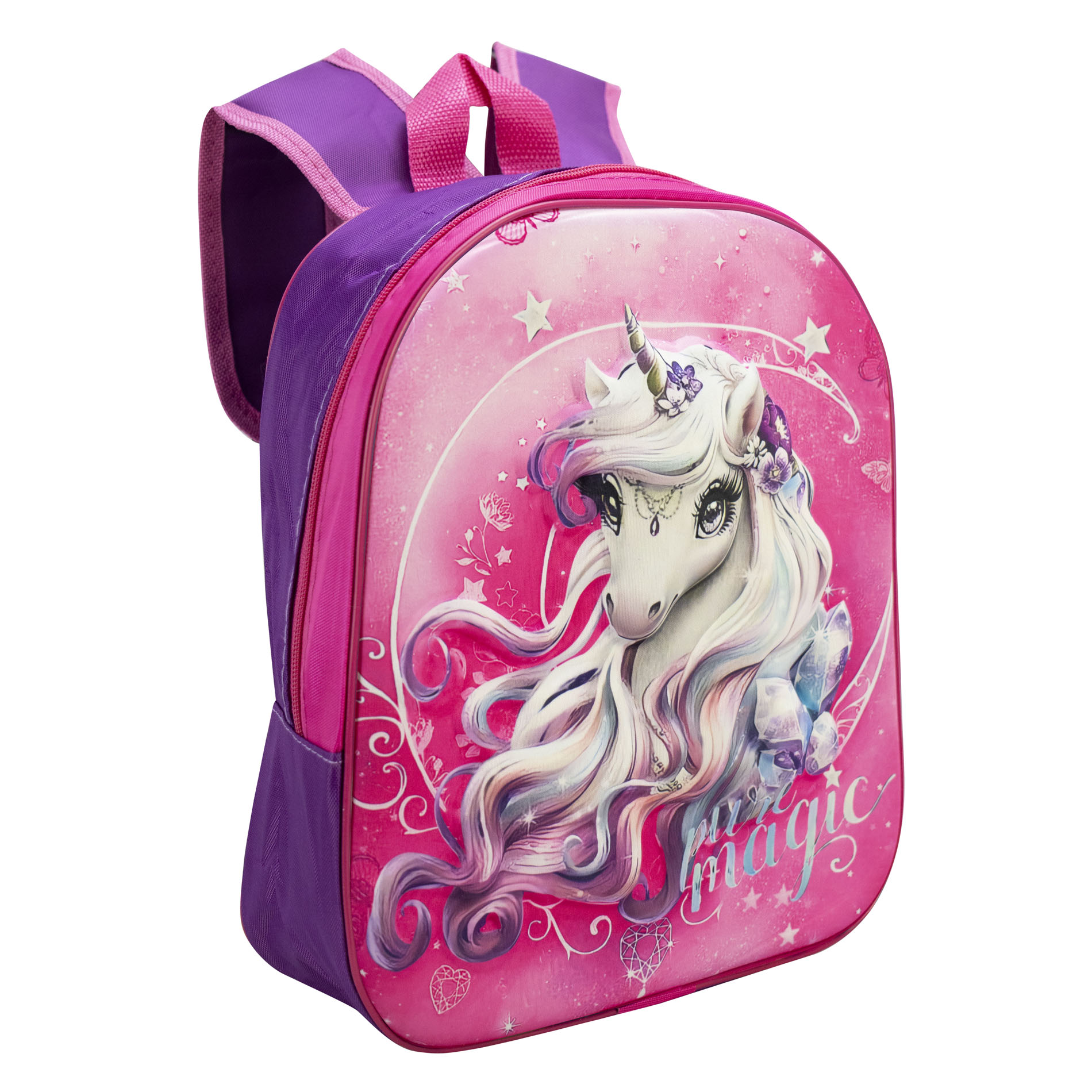 Foto 3 pulgar | Mochila Unisex Morado  Unicornio Magic Sintetico Kinder Nueva Imagen