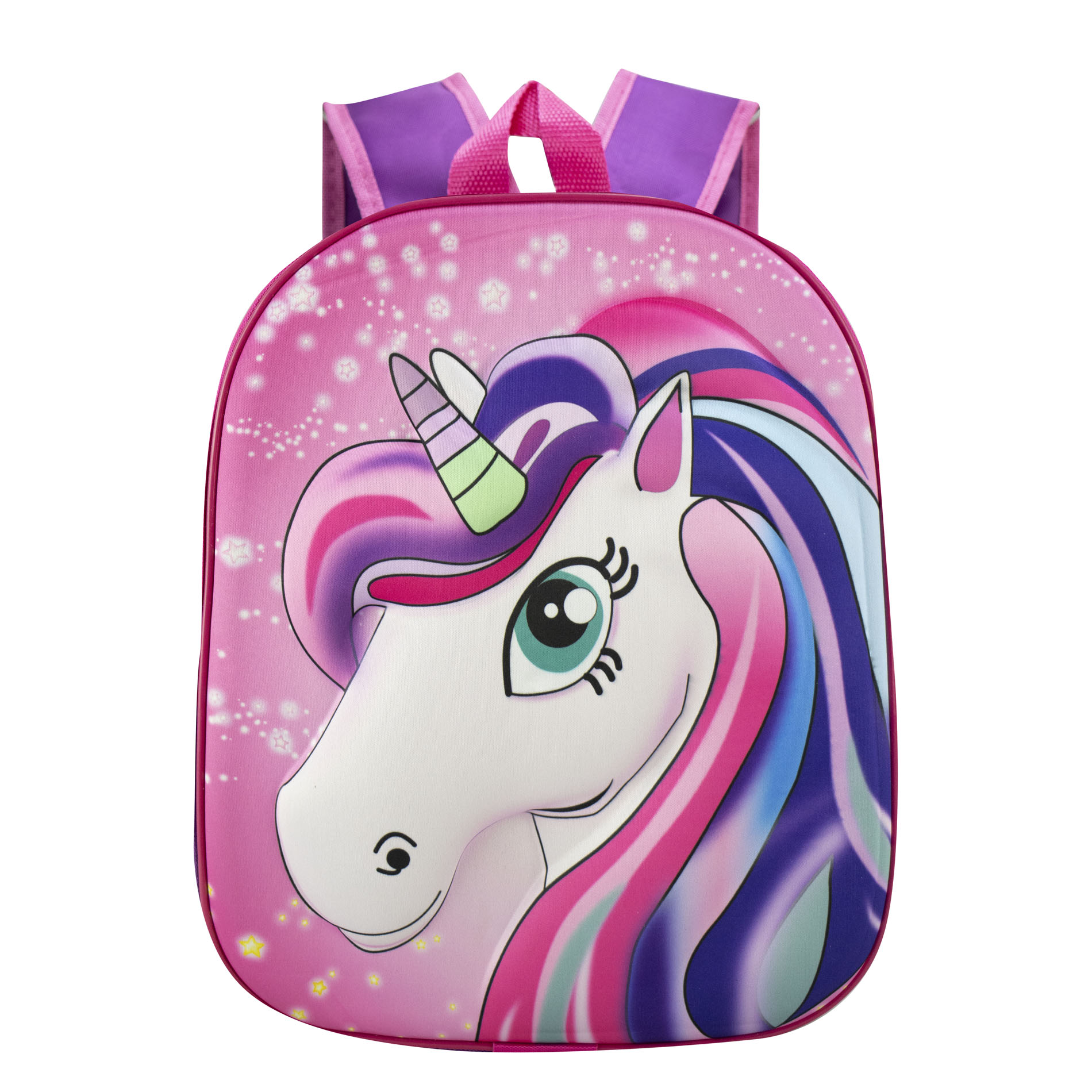 Foto 2 pulgar | Mochila Unisex Morado  Unicornio Multicolor Sintetico Kinder Nueva Imagen