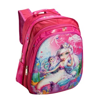 Foto 2 | Mochila Unisex Fiusha Sirena Sintetico Trio Escolar C/luz Nueva Imagen