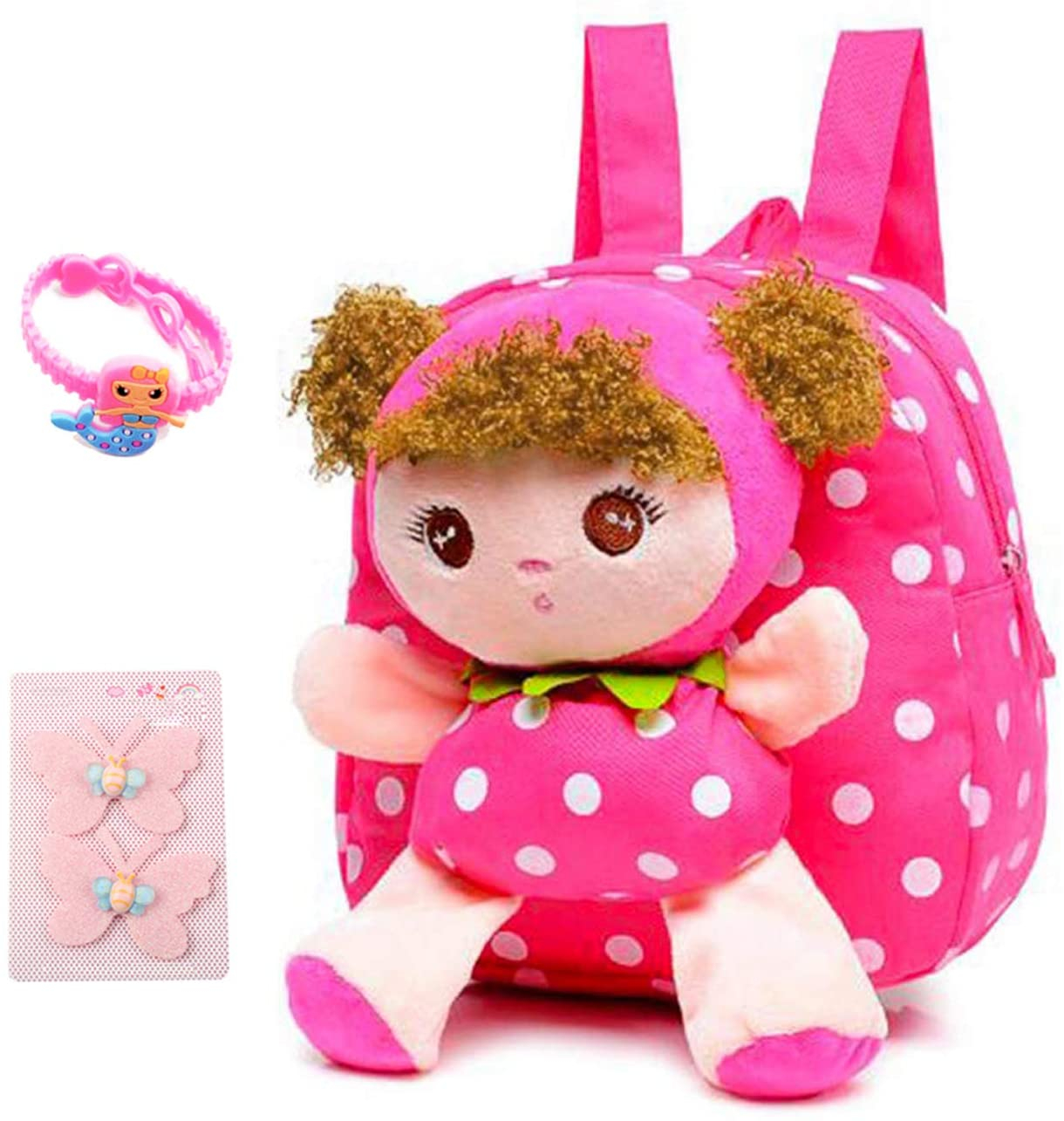 Venta Internacional- Mochila Infantil de Peluche color Rosa