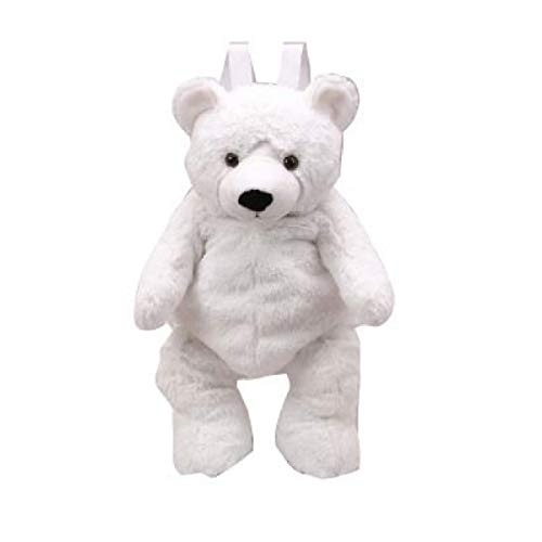 Foto 2 pulgar | Venta Internacional- Mochila de Peluche Oso Polar 16" Blanco