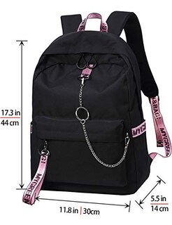Foto 3 | Venta Internacional- Mochila Impermeable El-fmly Ligera Correa de Letras