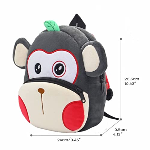 Foto 4 pulgar | Venta Internacional- Mochila para Niños Ladyzone Zoo Adorable Bolso Felpa Dibujos Tamaño 10'' Preescolar