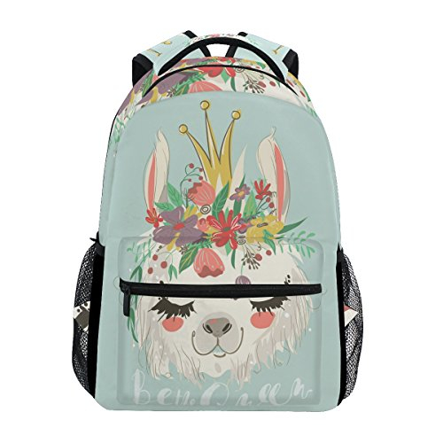 Foto 2 pulgar | Venta Internacional- Mochila Cute Llama Flower Fantasy